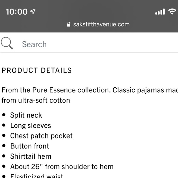 HANRO pink cotton Pure Essence pajama top S - Picture 11 of 12